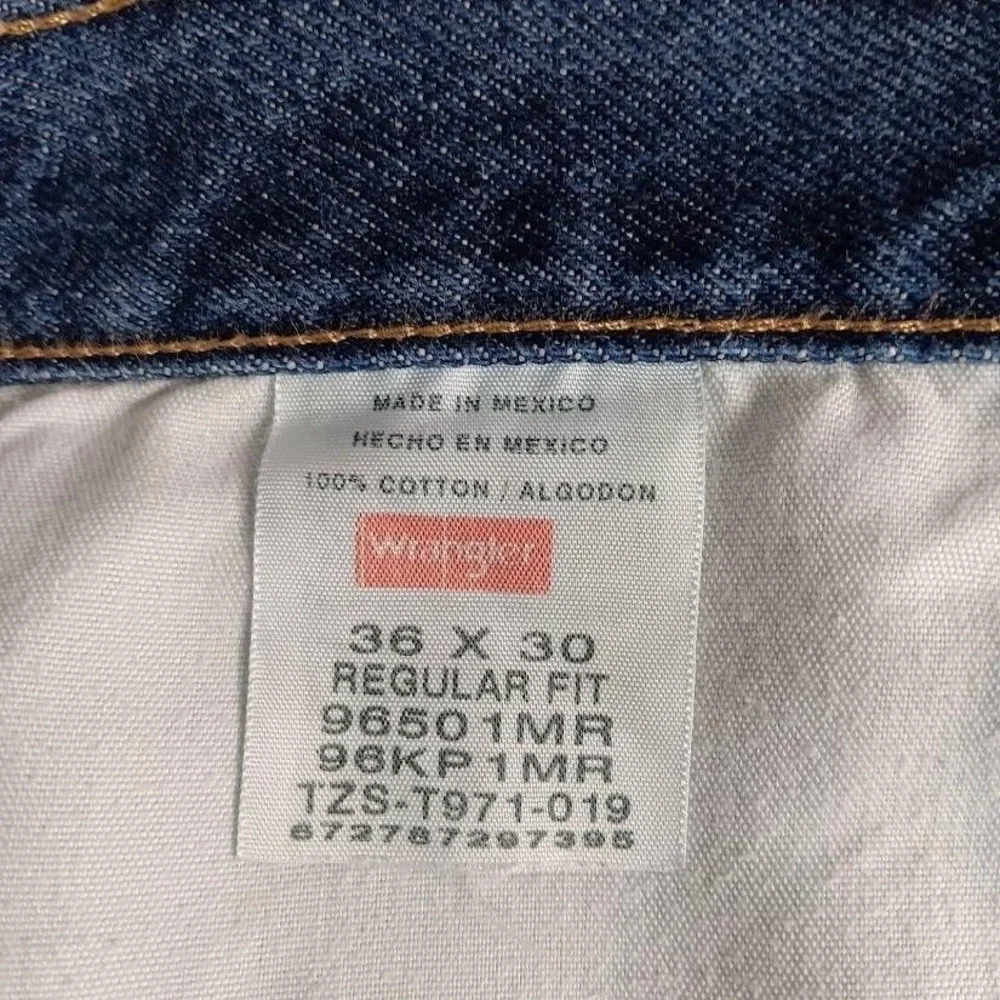 Wrangler‎ Jeans Mens 36x30 Regular Fit 96501MR Comfort Denim Straight Leg Pants
